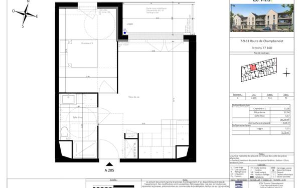 Appartement à vendre    2 pièces • 39,29 m2 Provins