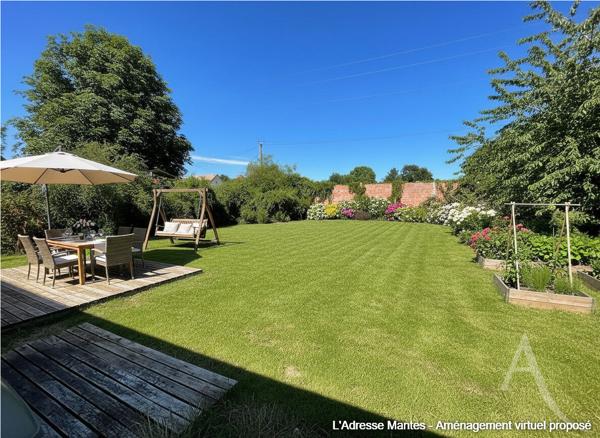 Maison 4 pièces, 3 chambres, jardin, garage, Limetz-Villez, maison de 2019
