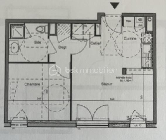 Appartement de 44 m²
