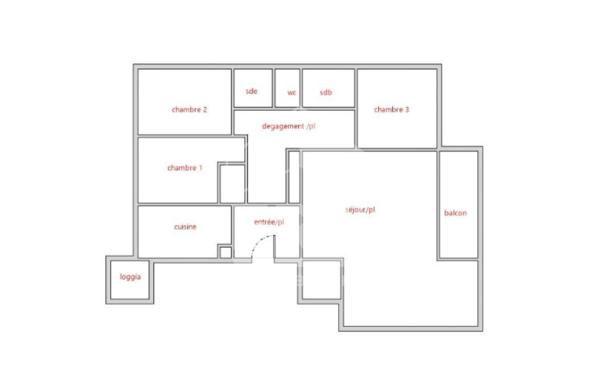 A vendre Appartement 4/5 pièces rénové 106 m² avec balcon  Marseille 13008 Sainte-Anne