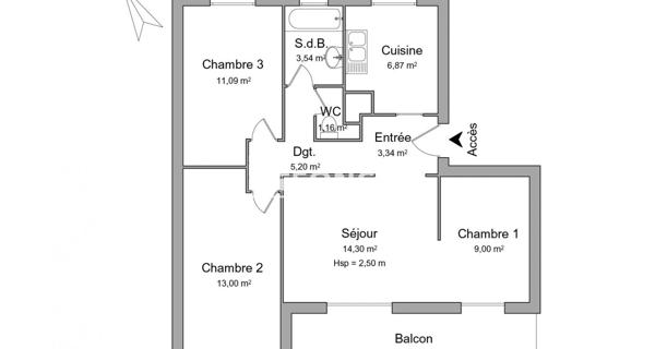 Location Appartement 4 pièces 67.5 m² - Wissous 91320