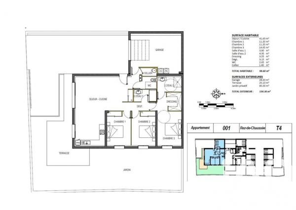 Appartement à vendre 4 pièces 99 m² Latour-Bas-Elne