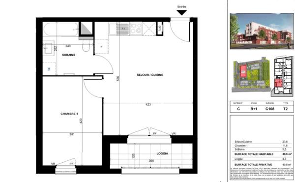 Appartement à vendre à Lens - Réf. len15083
