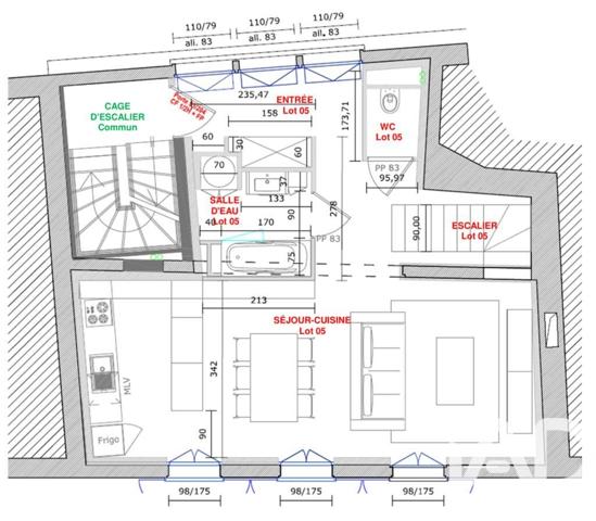 Immeuble à vendre 121 m² Niort