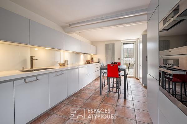 Ancienne tonnellerie avec vue à Pollionnay