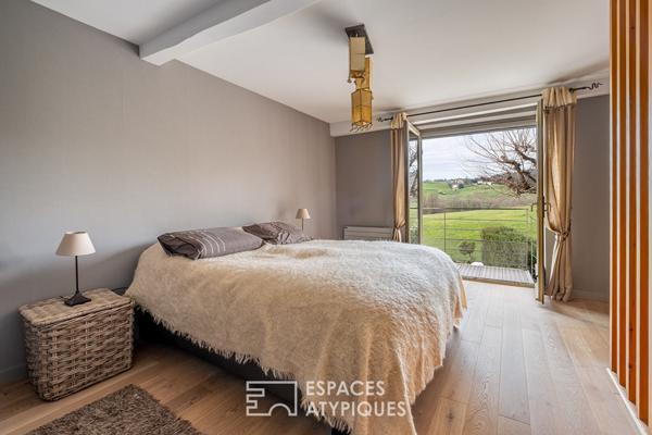 Ancienne tonnellerie avec vue à Pollionnay