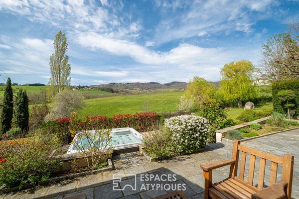 Ancienne tonnellerie avec vue à Pollionnay