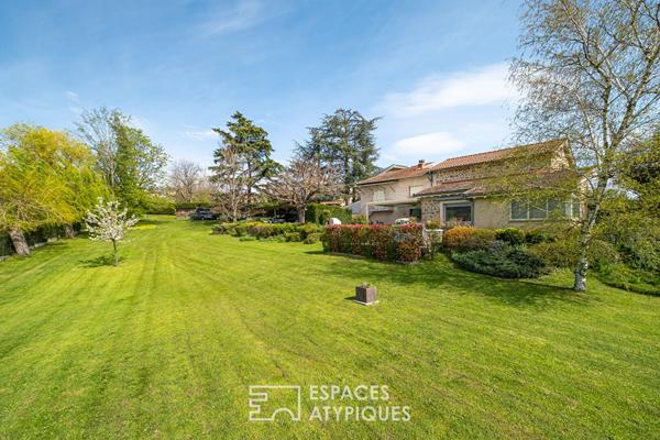 Ancienne tonnellerie avec vue à Pollionnay