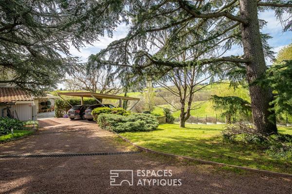 Ancienne tonnellerie avec vue à Pollionnay