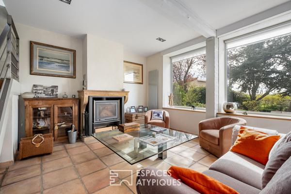 Ancienne tonnellerie avec vue à Pollionnay