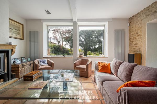 Ancienne tonnellerie avec vue à Pollionnay