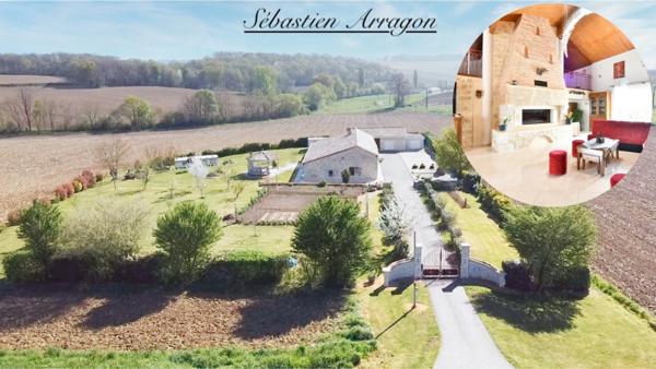 Propriete en pierre à vendre 8 pièces CANCON (47)