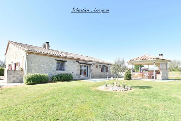 Propriete en pierre à vendre 8 pièces CANCON (47)