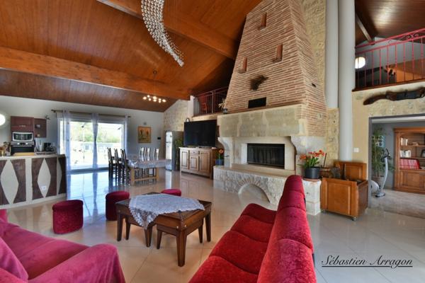 Propriete en pierre à vendre 8 pièces CANCON (47)