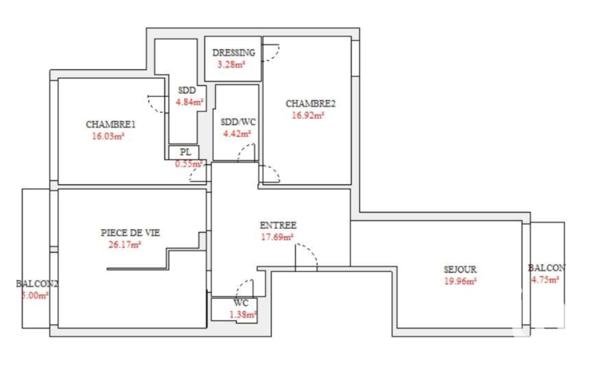 Appartement à vendre 4 pièces 111 m² Toulon