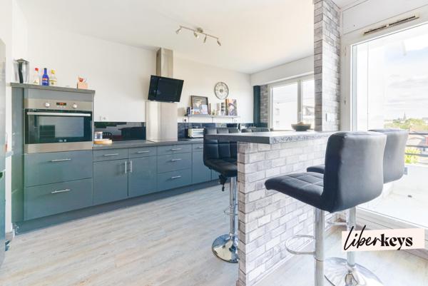 appartement T3 lumineux avec balcon et garage