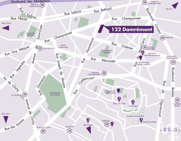 Appartement à vendre 3 pièces 96 m² Paris 18