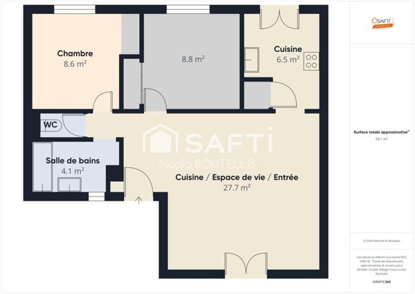 À vendre – Charmant T3 avec jardin et terrasse à Mérignac