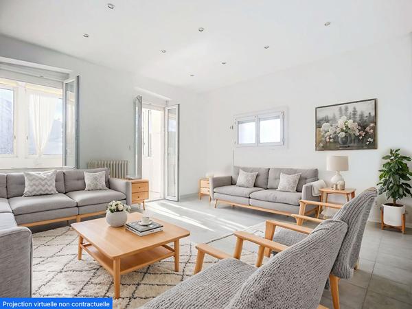 Rare à la vente Maison de ville-Appartement 3/4 pièces avec triple désignations de 84 m2 avec Véranda 16m2 Secteur Petit Bosquet