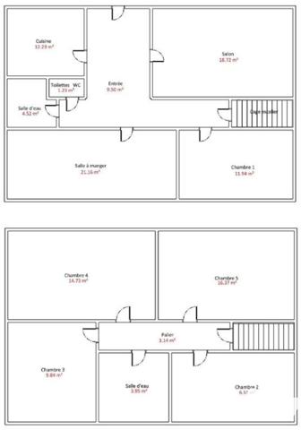 Maison 4 chambres et jardin à 5mn à pied des plages et du port de St Guénolé