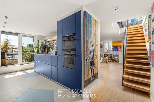 Duo d’appartements, toit terrasse et vues au coeur des Batignolles
