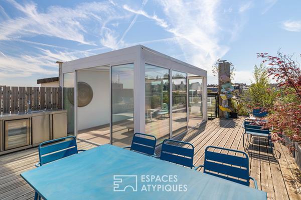 Duo d’appartements, toit terrasse et vues au coeur des Batignolles