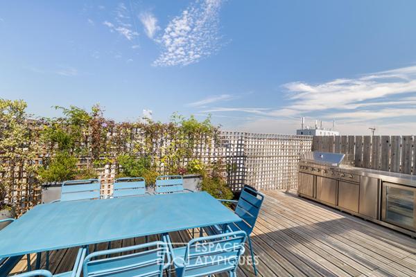 Duo d’appartements, toit terrasse et vues au coeur des Batignolles