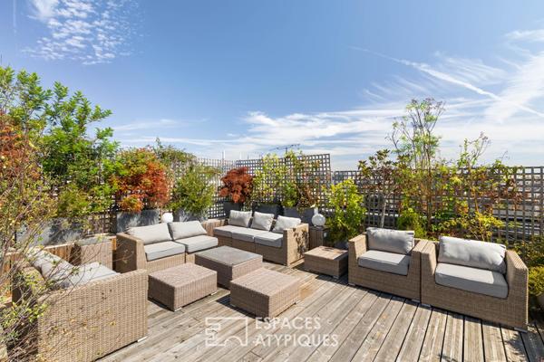 Duo d’appartements, toit terrasse et vues au coeur des Batignolles