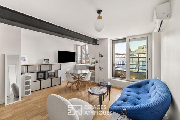 Duo d’appartements, toit terrasse et vues au coeur des Batignolles