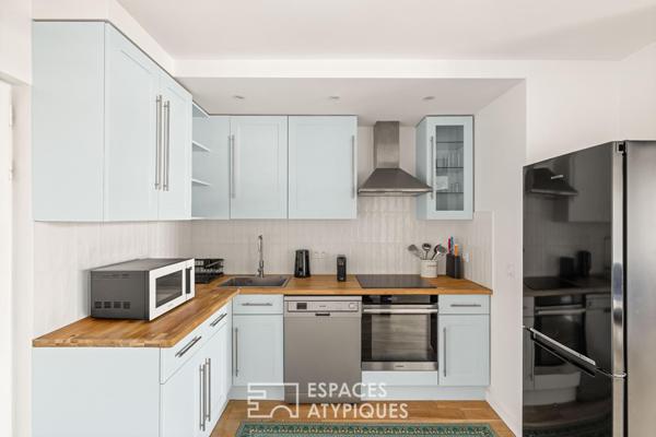 Duo d’appartements, toit terrasse et vues au coeur des Batignolles