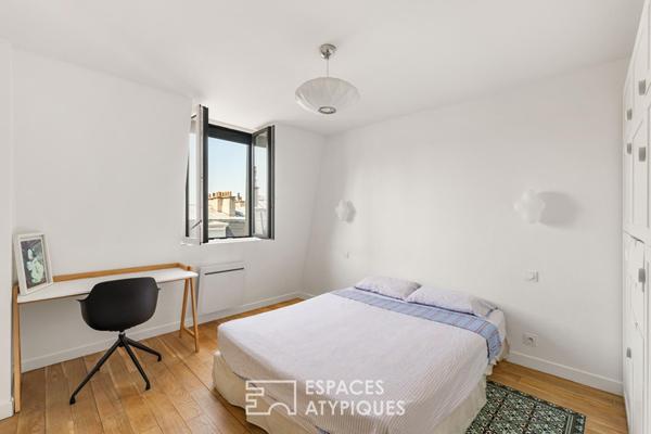 Duo d’appartements, toit terrasse et vues au coeur des Batignolles