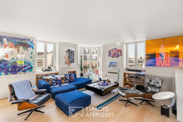 Duo d’appartements, toit terrasse et vues au coeur des Batignolles