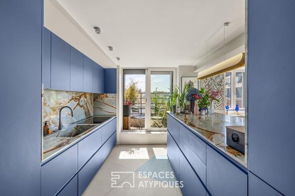 Duo d’appartements, toit terrasse et vues au coeur des Batignolles