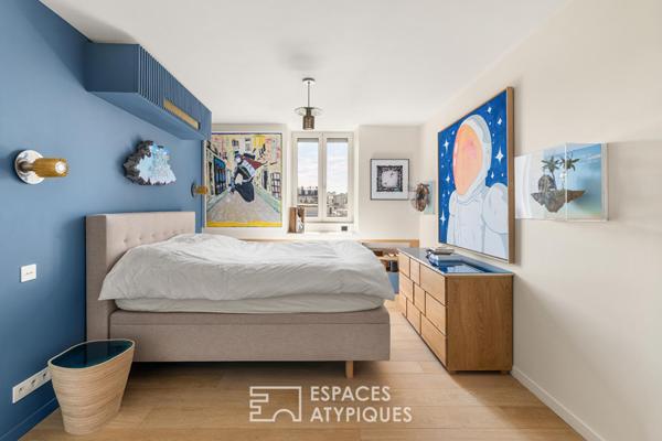 Duo d’appartements, toit terrasse et vues au coeur des Batignolles