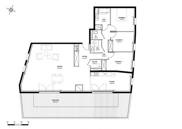 Vente Appartement de luxe Montpellier 4 Pièces 129 m²