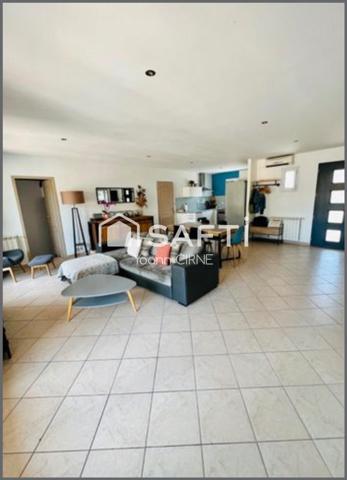 Maison Plain pied T4 100 m2 avec piscine, garage et dépendance