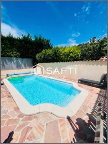 Maison Plain pied T4 100 m2 avec piscine, garage et dépendance