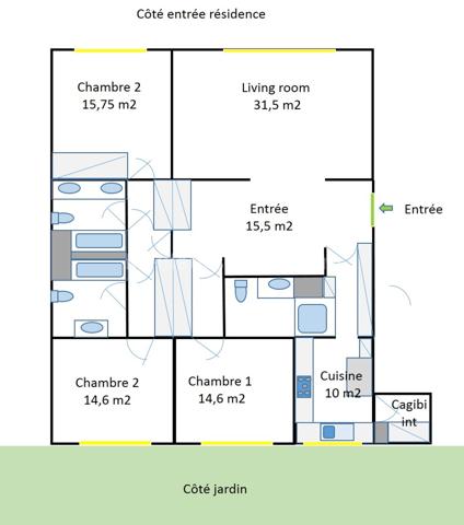 A saisir ! Appartement familial de 135m2.