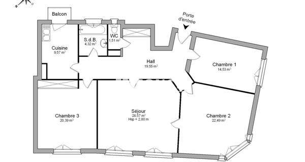 Location Appartement 4 pièces 120.93 m² - 1 RUE D'INGWILLER Strasbourg 67000