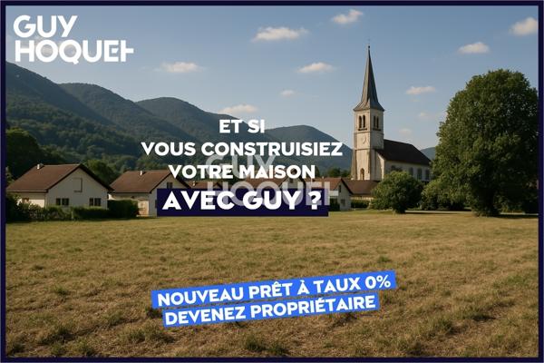Terrain constructible 525 m² éligible prêt à taux zéro (PTZ) LOT2