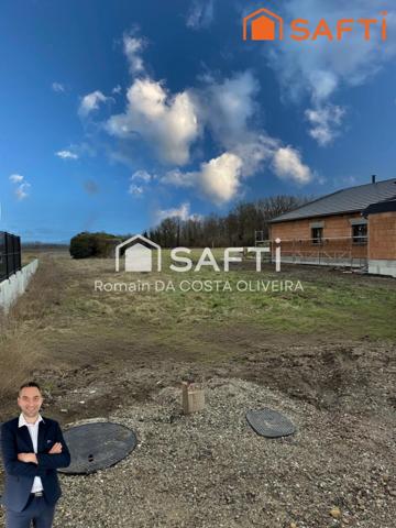 Superbe terrain constructible viabilisé de 22,81 ares hors lotissement !