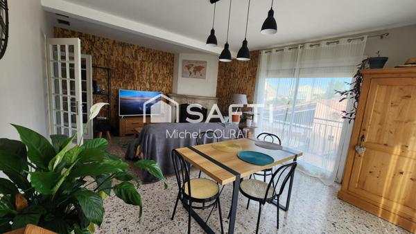 Maison familiale 140 m² à Pia – 4 chambres, jardin, garage & climatisation gainable