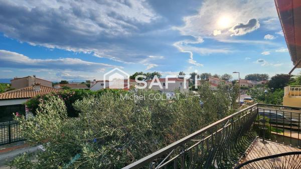 Maison familiale 140 m² à Pia – 4 chambres, jardin, garage & climatisation gainable