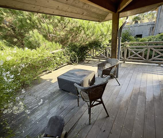 Cap Ferret, Port de la Vigne, ravissante Villa bois « esprit bassin » 145m2 habitable nichée au milieu d’un magnifique jardin paysagé de 1000 m2 avec grande piscine