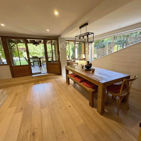 Cap Ferret, Port de la Vigne, ravissante Villa bois « esprit bassin » 145m2 habitable nichée au milieu d’un magnifique jardin paysagé de 1000 m2 avec grande piscine