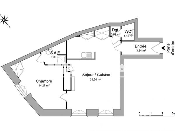 Location Appartement 2 pièces 51.84 m² - 16 RUE D'AGUESSEAU Limoges 87000
