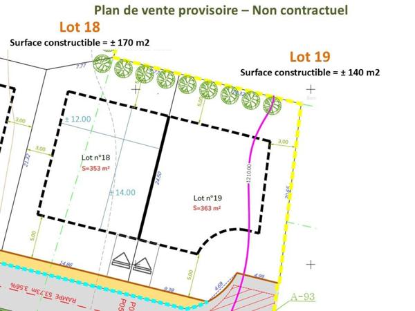 Terrain à bâtir viabilisé libre de constructeur