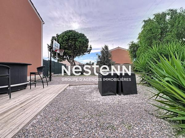 Perpignan, maison 3 faces 4 chambres, jardin et piscine