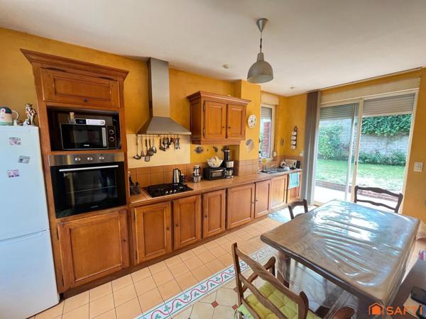 Maison familiale 122 m² avec 3 chambres, jardin