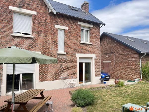 Maison familiale 122 m² avec 3 chambres, jardin